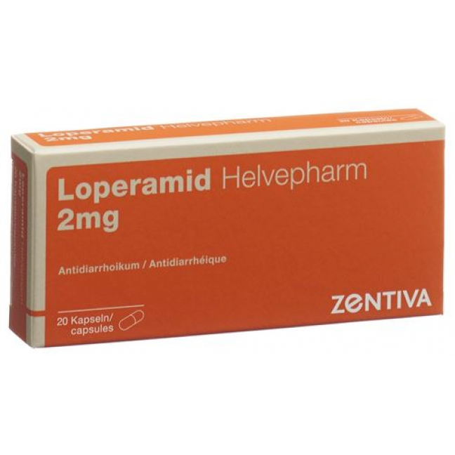 Лоперамид Хелвефарм 2 мг 20 капсул