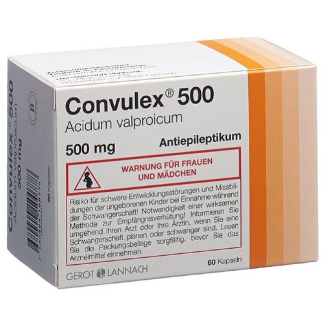 Конвулекс 500 мг 60 капсул