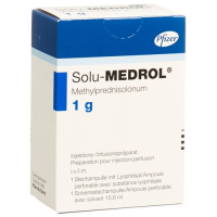 Солу-Медрол сухое вещество 1 г с растворителем 1 флакон