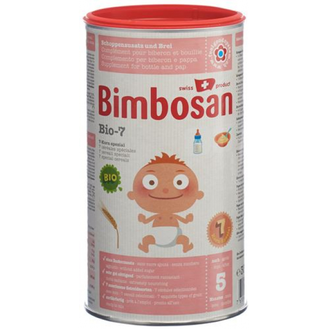 Бимбосан Био-7 для детей с большим аппетитом, без сахара порошок банка 300 грамм