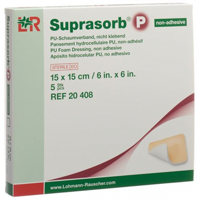 SUPRASORB P VERB 15X15CM N KLE