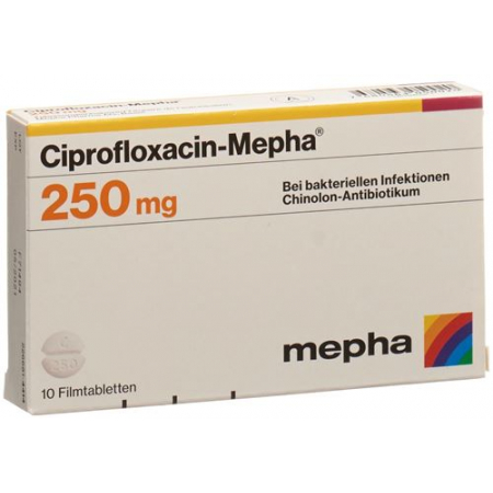Ципрофлоксацин Мефа 250 мг 10 таблеток покрытых оболочкой