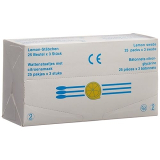 Ватні тампони Applimed Lemon Glycerine 25 x 3 шт