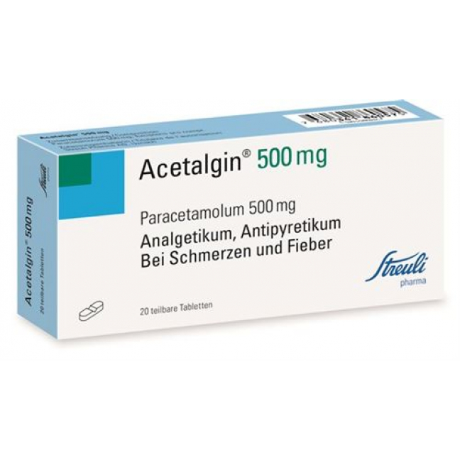 Ацеталгин 500 мг 20 таблеток 