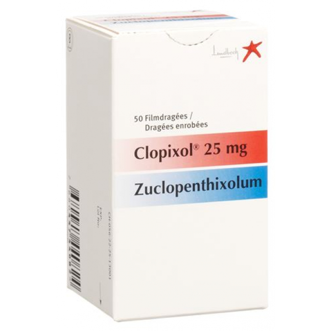 Клопиксол 25 мг 50 драже в оболочке