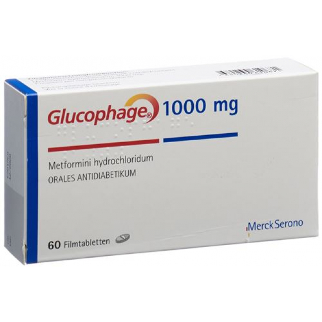 Глюкофаж 1000 мг 60 таблеток покрытых оболочкой