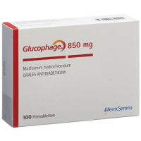 Глюкофаж 850 мг 100 таблеток покрытых оболочкой 