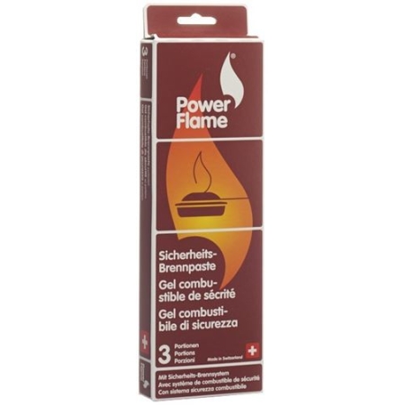 Безпечна паливна паста Powerflame 3 х 80 г