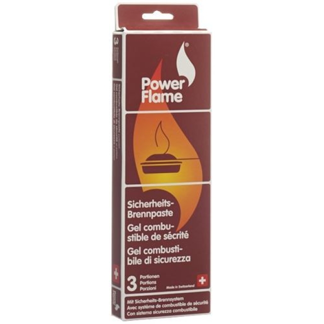 Безпечна паливна паста Powerflame 3 х 80 г