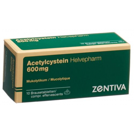 Ацетилцистеин 600 мг 10 растворимых таблеток 