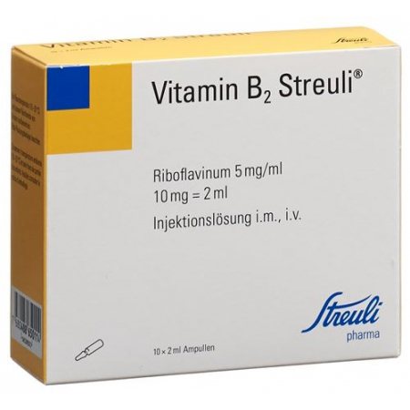 Витамин B2 Штройли раствор для инъекций 10 мг / 2 мл 10 ампул по 2 мл