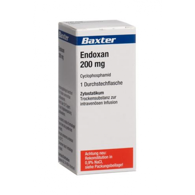 Эндоксан сухое вещество для внутривенных инфузий 200 мг 
