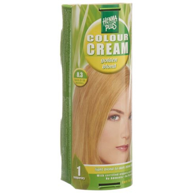 Henna Plus Colour крем 8.3 Gold Blond 60г