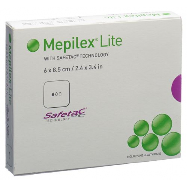 Mepilex Lite Absorptionsverb 6x8.5см Silik 5 штук