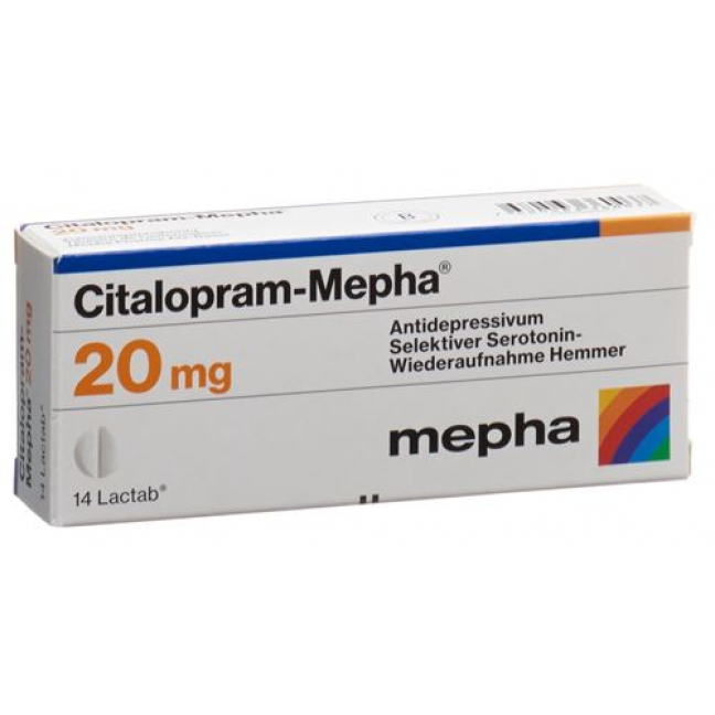 Циталопрам Мефа 20 мг 28 таблеток покрытых оболочкой 