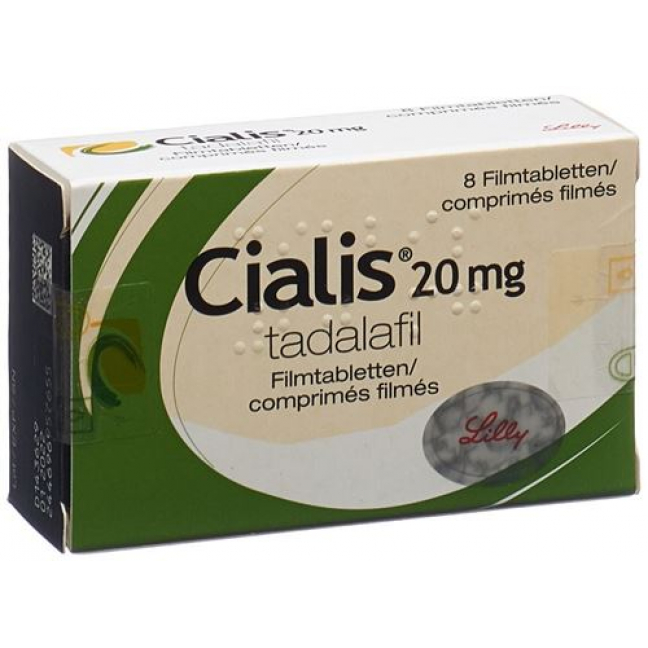 Сиалис 20 мг 8 таблеток покрытых оболочкой 
