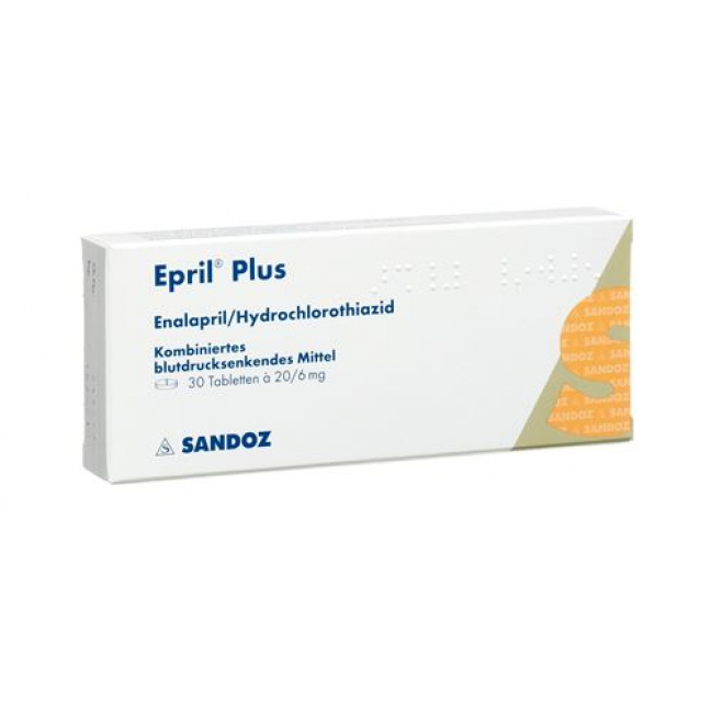 Epril Plus 20/6 mg 30 tablets