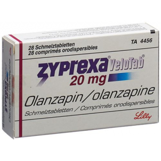 Зипрекса Велотаб 20 мг 28 ородиспергируемых таблеток