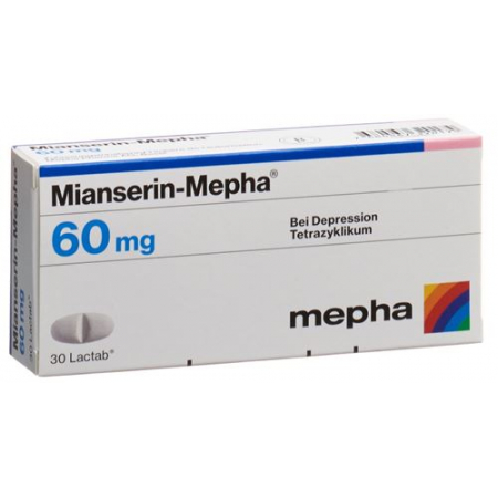 Миансерин Мефа 60 мг 30 таблеток покрытых оболочкой
