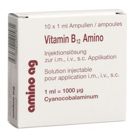 Витамин В12 Амино раствор для инъекций 1000 мкг 100 ампул по 1 мл  