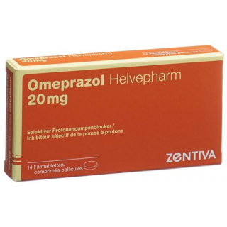 Омепразол Хелвефарм 20 мг 14 таблеток покрытых оболочкой