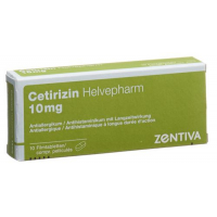 Цетиризин Хелвефарм 10 мг 10 таблеток покрытых оболочкой