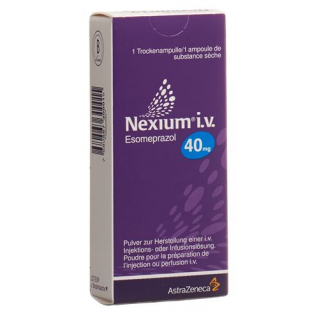 Нексиум порошок для приготовления раствора для инъекций или инфузий 40 мг 1 флакон