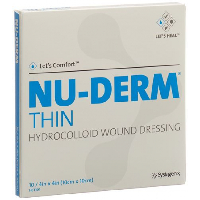 Let’s Comfort Nu-Derm Thin Hydrokolloidverband 10x10см 10 штук
