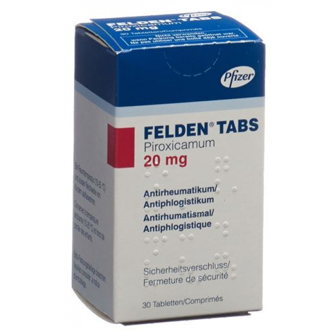 Фельден 20 мг 30 таблеток