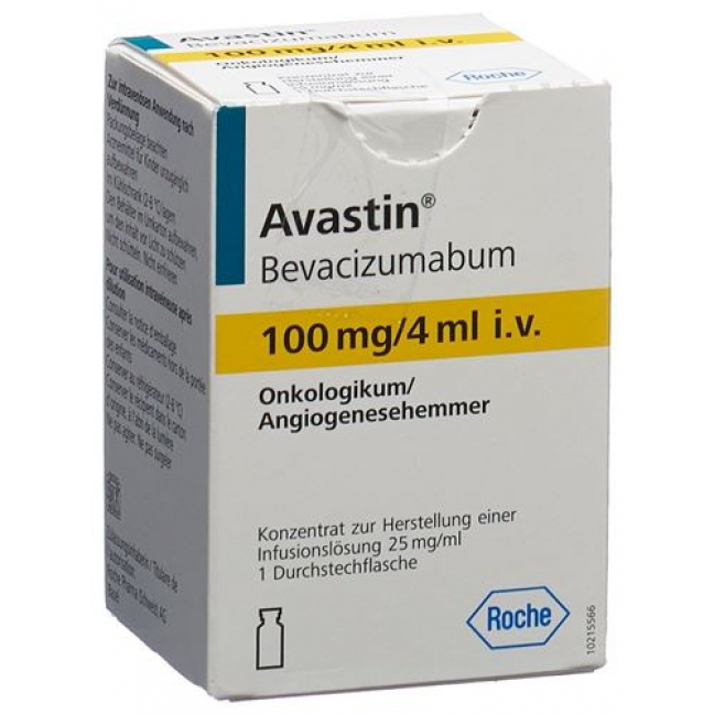 Авастин инфузионный концентрат 100 мг / 4 мл 1 флакон 4 мл  