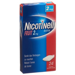 Никотинелл Фруктовая 2 мг 24 жевательные резинки