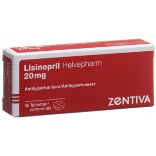 Лизиноприл Хелвефарм 20 мг 30 таблеток 