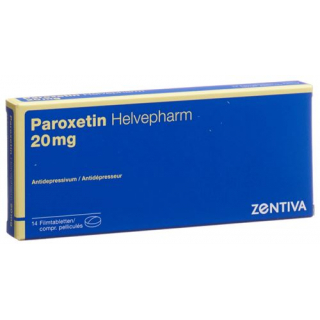 Пароксетин Хелвефарм 20 мг 14 таблеток покрытых оболочкой 