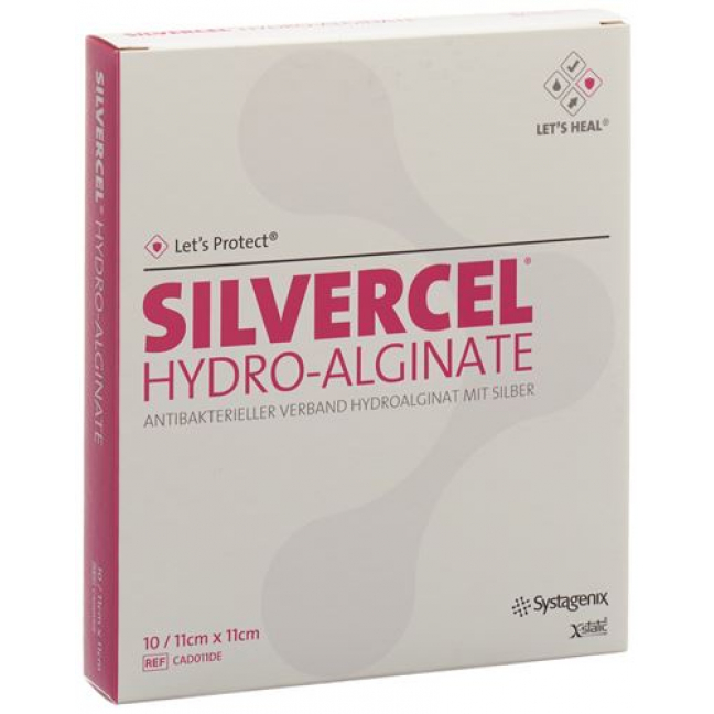 Let’s Protect Silvercel Hydroalginat Wundverband 11x11см 10 штук