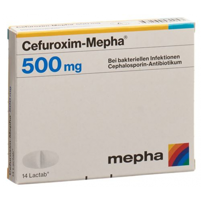 Cefuroxim Mepha 500 mg 14 Lactabs