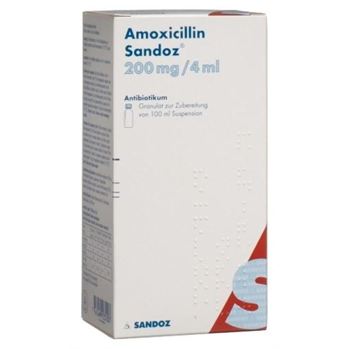 Amoxicillin Sandoz Granulat 200 mg/4 ml 100 ml