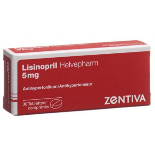 Лизиноприл Хелвефарм 5 мг 30 таблеток