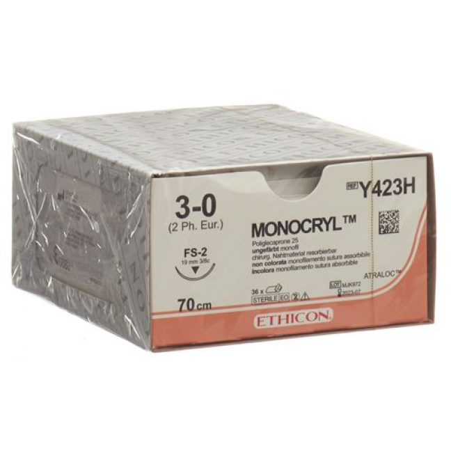 MONOCRYL 70CM UNGEFRBT 3-0 FS-