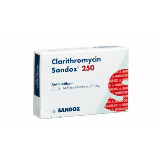 Кларитромицин Сандоз 250 мг 20 таблеток покрытых оболочкой