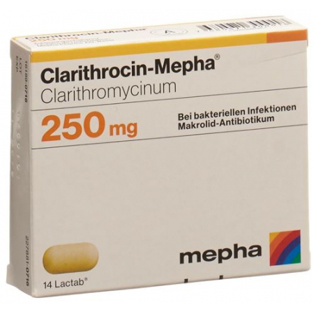 Clarithrocin Mepha 250 mg 14 Lactabs