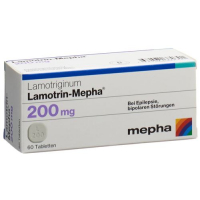 Lamotrin Mepha 200 mg 60 Disp tablets
