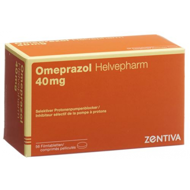 Омепразол Хелвефарм 40 мг 56 таблеток покрытых оболочкой 
