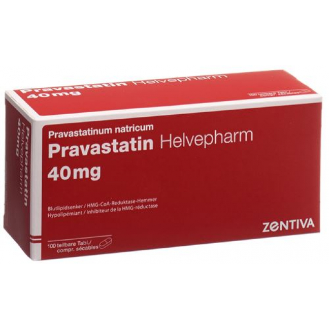 Правастатин Хелвефарм 40 мг 100 таблеток