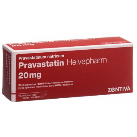 Правастатин Хелвефарм 20 мг 100 таблеток