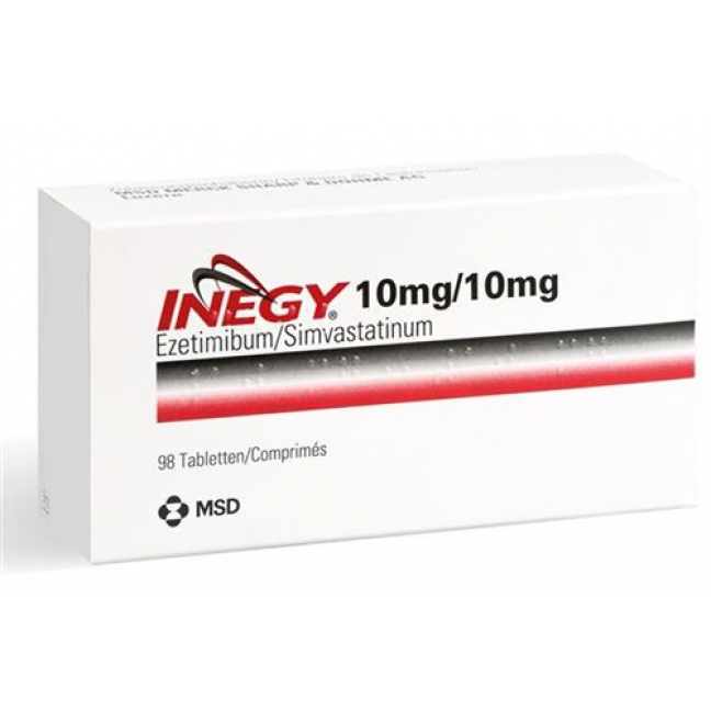Инеджи 10/10 мг 98 таблеток 