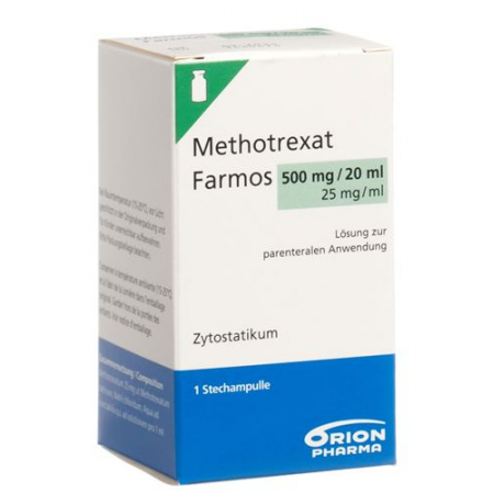 Метотрексат Фармос раствор для инъекций 500 мг / 20 мл 1 флакон 20 мл