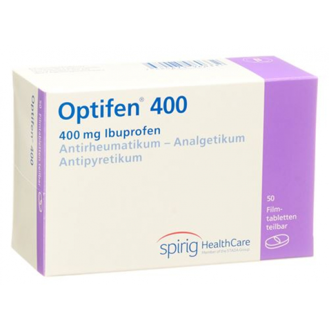 Оптифен 400мг 50 таблеток покрытых  оболочкой 