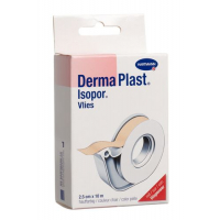Dermaplast Isopor фиксирующий пластырь 10мX2.5см телесный цвет mit Dispenser