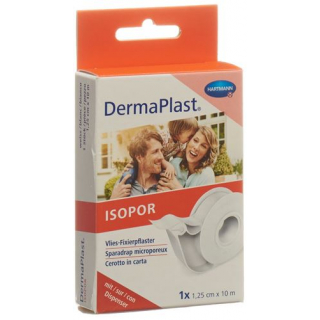 Dermaplast Isopor фиксирующий пластырь 10мX1.25см Vlies Weiss Dispenser