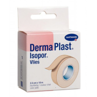 Dermaplast Isopor фиксирующий пластырь 10мX2.5см телесный цвет